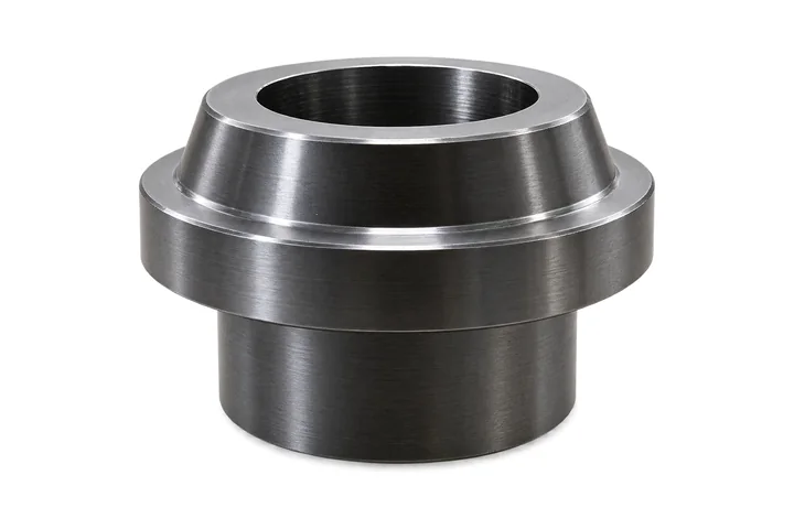 Turned steel flanged sleeve