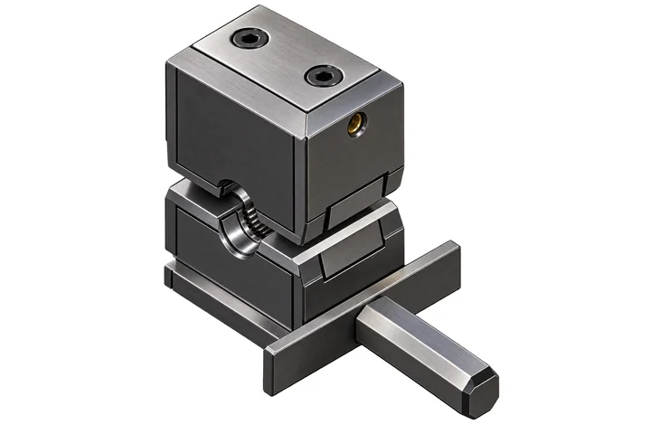 Compact two-part clamping tool with hex handle