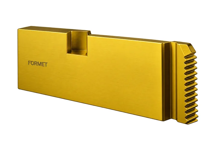 Gold-coated thread rolling die
