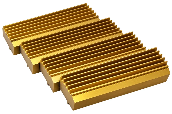 Gold-coated flat thread rolling die set