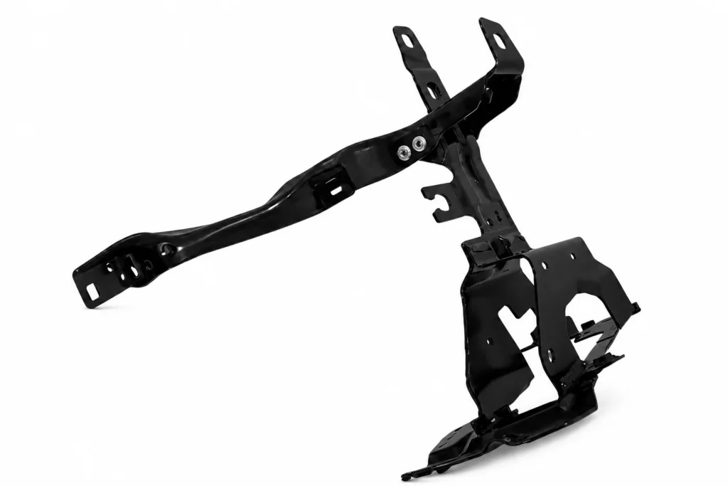 Glossy black mounting bracket
