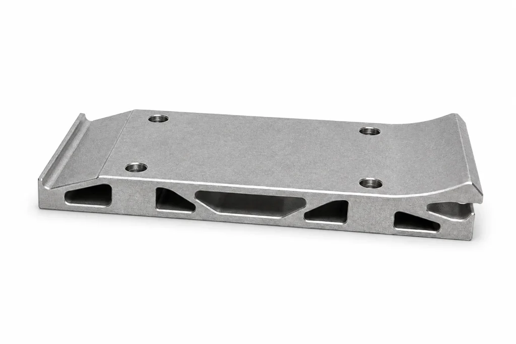 Machined aluminum structural bracket