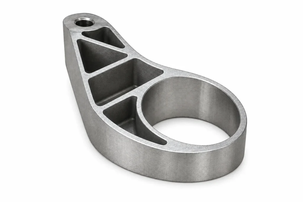 Machined metal lattice bracket