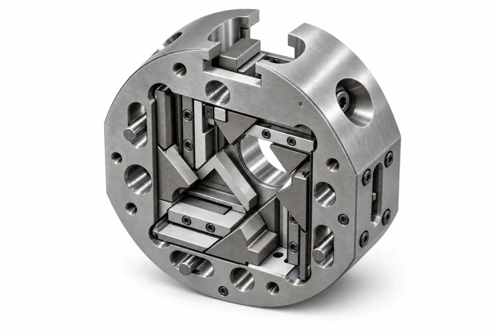 Precision machined chuck fixture